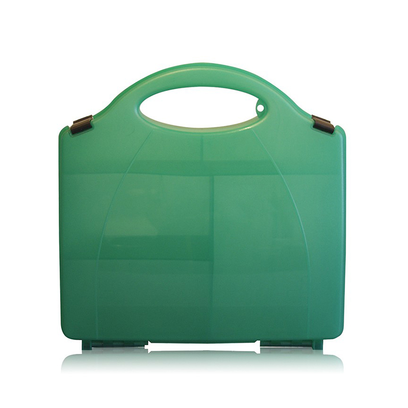 Waterproof Green Empty Plastic First Aid Box with Hook and Divider 