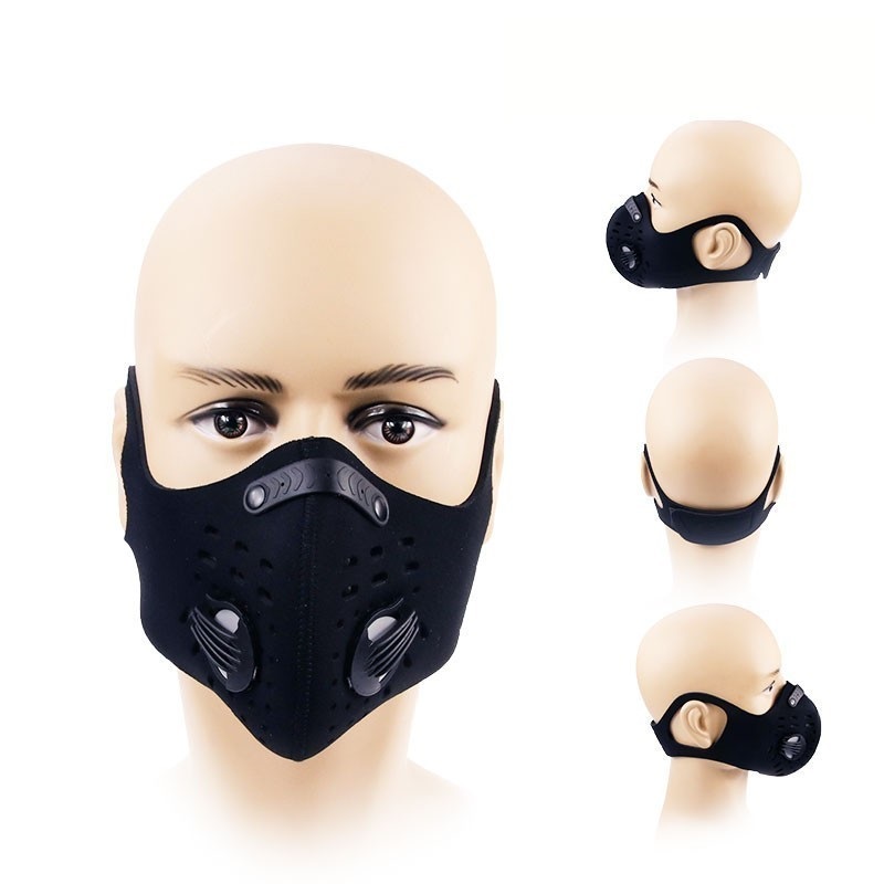 Anti Pollution Dustproof Face Cycling Mask with Filter And Valve 
