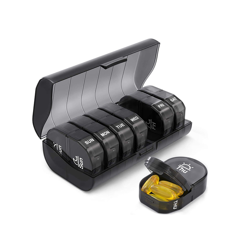 Mini Weekly Daily Removable Medicine Organizer 