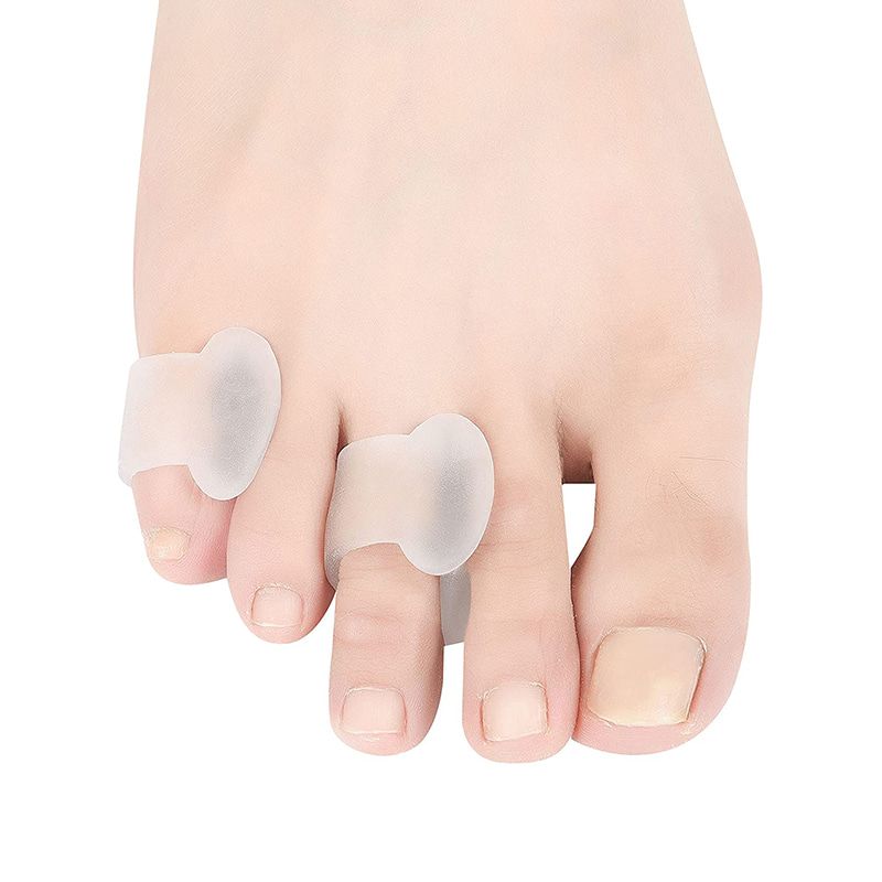 Translucent Gel Pinky Toe Separator for Curled Overlapping Toes 