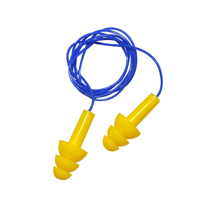 Silicone Ear Plugs with Nylon Cord Custom Earplugs for Swimming Sleeping