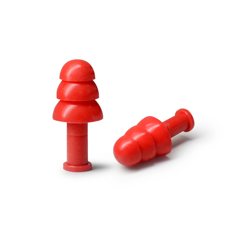 Waterproof Silicone Ear Plug with Cord Reusable Earplugs for Sleeping, Swimming