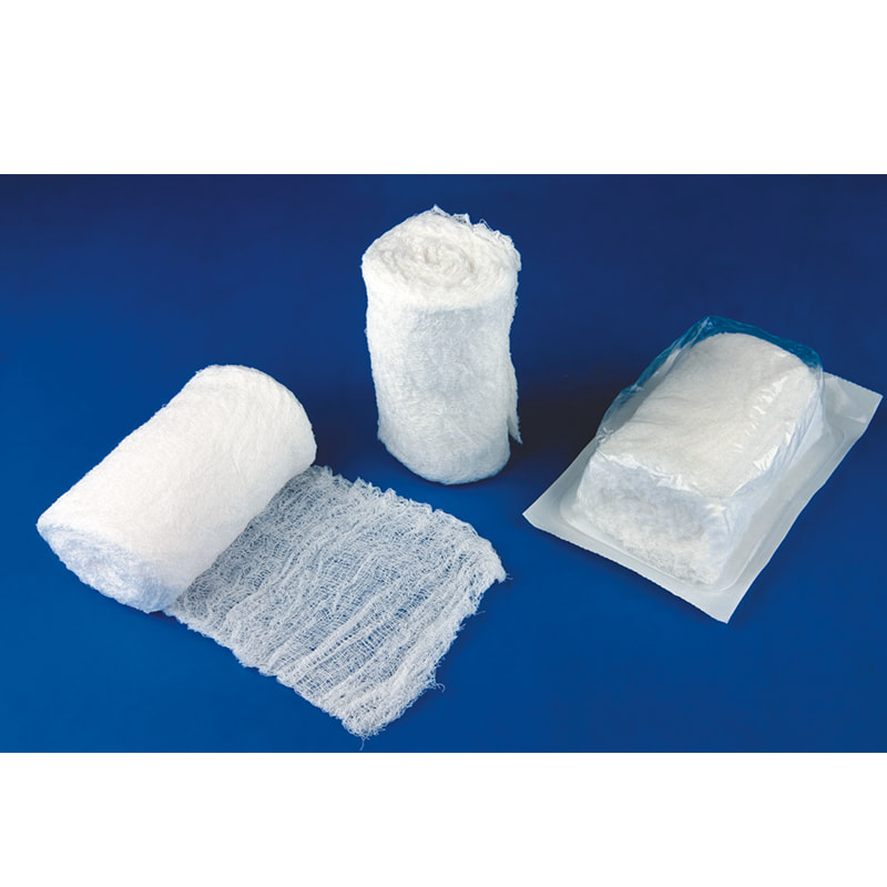 Cotton Sterile Surgical Fluff Bandage Gauze Surgical Fluff Bandage With X-Ray Krinkle Gauze Bandage